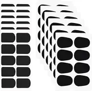 108 Pieces Black Saxophone and Clarinet Mouthpiece Pads(0.8 mm Thick), Mouthpiece Cushions, Square Oval Shape Adhesive Mouthpiece Pads Accessories, for Beginners, Musicians, Saxophones, and Clarinets