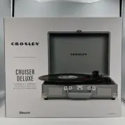 Crosley Cruiser Deluxe Stereo Turntable Tourmaline Sky Blue CR8005D-TN