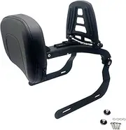 Rear Accessories Motorcycle Multi-Purpose Driver Passenger Seat Backrest with Folding Luggage Rack for R18 R 18 2020 2021 2022(Black)