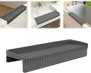 WEZCHUGHAOL 20’ Silicone Edge Protector, Kitchen Edge Guard, Splash Guard for Bathtub Sink, Sink Granite Quartz Protector, Adjustable Countertop to Fit Various Kitchen (Gray)