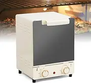 Vertical Countertop Oven, 15L Commercial Pizza Oven with Grill Pan, 3-Tier Smart Convection Oven, 70-250 ℃ Adjustable Temperature, 0-60 Minutes Timer, Dual Knob Control, for Homes, Restaurants