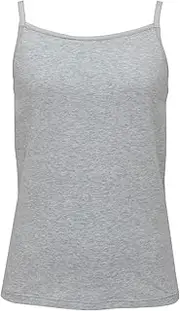 LECIEN(ルシアン) Lucien Women's Bra with Cup, Cami, Adjuster Type, Cup Lining, 100% Cotton, Heather Gray, SS