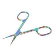 Cuticle Scissors Pointed Tip Dead Skin Removal Color Plating Stainless Steel GRS