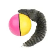 Hot Lovely Pet Dog Weasel Motorized Rolling Appears Jump Moving Alive Toy