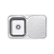 Single Bowl Sink With Drainer Left Hand Bowl