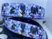 5 yards 1 Inch "How to train your Dragon" Grosgrain Ribbon