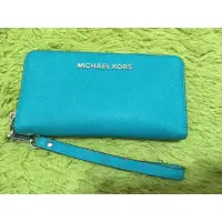 在飛比找蝦皮購物優惠-MICHAEL KORS 長夾 湖水綠