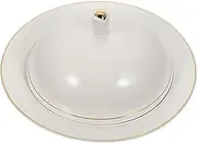 FELTECHELECTR 1 Set Ceramic Serving Plate French Steak Dessert Dish with Lid Multi Functional Kitchen Platter for Pasta Salads and More for Housewarming