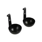 Black Egg Poacher Stainless Steel Egg Cooker Boiling Eggs Spoon Butter