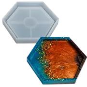 Urban Crafter Resin Mould Hexagon Edged Coaster