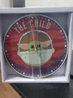 Star Wars: The Mandalorian Grogu The Child Art Cordless Wall Clock NEW UNUSED