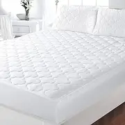 ZNR® Triple Filled Quilted Mattress Protector | Super king Mattress Topper | 40 CM Extra Deep Skirt | Fitted Sheet Style Bed Cover | Hypoallergenic | Dust Mite Proof | Breathable | Noiseless…