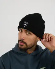 [Lucid] Lucid Men's Croix Beanie Hat in Black One Size Black
