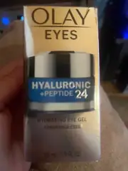 OLAY EYES HYALURONIC ACID & PEPTIDE 24 Hydrating Night gel 0.5 Fl Oz Day O Nite