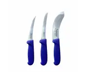 Diekensen 5" 6" Boning Knife 6" Skinning Knife Butchers Knife Set - Blue