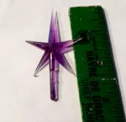 Ceramic Christmas Tree 3" Purple Star VINTAGE