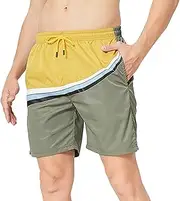 [Generic] Striped Casual Five-Point Summer Color Men's Beach Sports Pants Outdoor Contrast Men's Pants Mens Swim Shorts Big and Tall