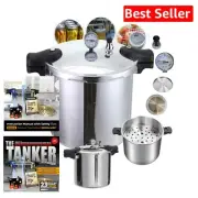 Sturdy 23 Quart Pressure Canner & Cooker with Reflective Finish - Denali Quality