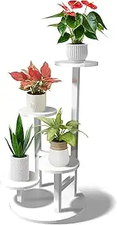 Plant Stand 4 Tier Indoor Plant Shelf for Multiple Plants Corner Tall Flower Holders for Garden Balcony Living Room