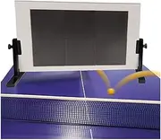 Ping Pong Return Board,Portable Table Tennis Rebound Board with 6 Rubbers,Single Self-Study Training Baffle for Home Community Game Rooms