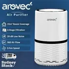 AROVEC Air Purifier AV-P152 Freshener HEPA Filter Odour Virus Smoke Remover