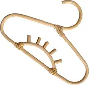 BESTOYARD Decorative Rattan Hanger for Clothes Premium Clothes Hanger for Nursery Decoration and Photo Props Non Slip Design for Newborns
