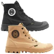 Palladium Pampa Interceptor Boots Lace Up Ankle Hi Top Canvas Mens Ladies Size