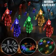 Halloween Curtain Skull Hand String Fairy LED Lights In/Outdoor Party Home Decor