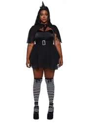 [Trickz N' Treatz] Plus Resting Witch Face Costume Set