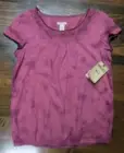 BLOUSE-SHIRT-TOP--MEDIUM--COTTON----CAP SLEEVE--PLAID--RUFF HEWN--NWT-$49