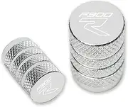 IEDZCUMC Compatible with BMW F900R F 900 R 2020 2021 F900 R 900R Motorcycle Accessories CNC Aluminum Vehicle Wheel Tire Valve Air Port Stem Cap Cover(Silvery)