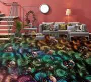3D Green Bubbles O204 Floor WallPaper Murals Wall Print 5D AJ WALLPAPER AU Fay