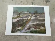 Vincent Van Gogh Landscape With Snow 1888 Postcard