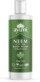 Ayumi Neem & Tea Tree Body Wash. Vegan, Cruelty-Free, Dermatologically-Tested, 1 x 250ml