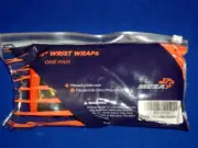 MESA 18" Wrist Wraps One Pair. New in Package Black & Orange