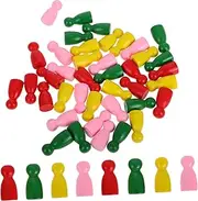 BESPORTBLE Wooden Game Piece Tokens Pcs Chess Pieces Set Chess for Board Game Replacement Artistic Carving
