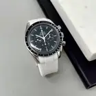 20mm White rubber Strap Band Omega Seamaster Speedmaster Aqua Terra