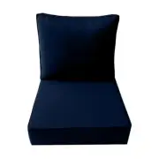 *COVER ONLY*- Outdoor Deep Seat Backrest Pillow Slipcover Piped Trim Large-AD101