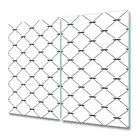 Glass Induction Ceramic Hob Cover Moustache Geometric Simple art 2x30x52