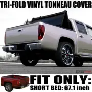 For 04-15 Nissan Titan 5.5 Ft 66" Short Bed Tri-Fold Soft Vinyl Tonneau Cover