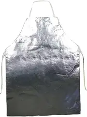 koolsoo Aluminium Foil Suit Fireproof Uniform Lightweight for Cleaning Work Gifts Protective Coverall Anti Thermal Radiation Suit, Long Apron