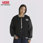 【VANS 官方旗艦】VARSITY CLUB 男女款黑色長袖棒球外套