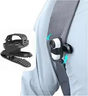 Zephyrona 360° Rotation Backpack Holder for Insta360 GO 3S GO 3 Shoulder Strap Holder Spring Clip Anti-Shake Anti-Fall Action Camera Accessories