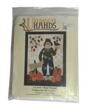 UNSEEN HANDS Quilt Pattern A CROW'S BEST FRIEND Fall Applique Full Size Template