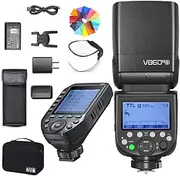 Godox V860III-S Flash w/XProII-S Trigger for Sony, Camera Flash Speedlite 7.2V/2600mAh Li-ion Battery, 2.4G Wireless HSS 1/8000 1.5s Recycle Time 10 Levels LED Modeling Light for Sony Cameras