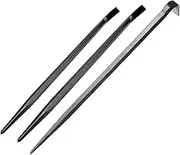 URREA Alignment Bar Set - 3-Peice Line up Pry Bar Set with 14" and 16" Pinch Bar & 16" Rolling Head Bar - 21003