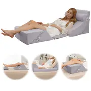 Giantex Bed Wedge Pillow Set Adjustable Wedge Pillows Foam Pillows w/Washable Cover