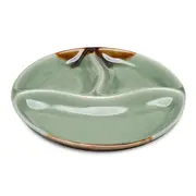 Round Plate 3 Portions Thai Celadon