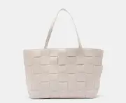 Tony Bianco Zulu Woven Tote Bag - Beige