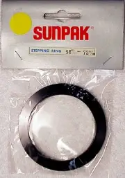 58-72mm Step up Ring | Sunpak made in Japan | Best Machining | NOS | New | $6 |